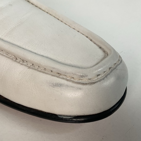 Johnston Murphy Horse Bit Loafer | Aristocraft | White | USA Made | 10.5 A main image 4